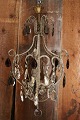K&Co. presents: 
Old French 
prism 
chandelier with 
clear and 
violet glass 
prisms, as well 
as a lot of 
small glass ...