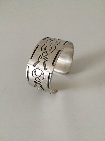 Georg Jensen Armbånd med Viking, Indianer motiv udført i Sterling Sølv No 64