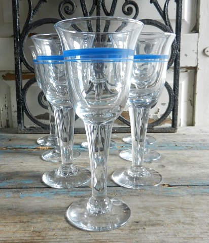 Holmegaard, Blå klokke rødvinsglas 20cm.