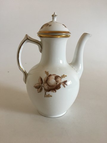 Royal Copenhagen Brown Rose Coffee Pot No 9233