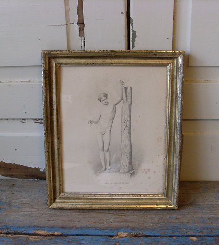 Smuk gammel sølvramme 27x32cm.