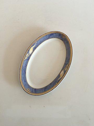 Royal Copenhagen Blå Magnolia Oval Assiette No 349