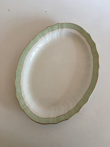 Royal Copenhagen Green Curved Large Oval Platter No 1558