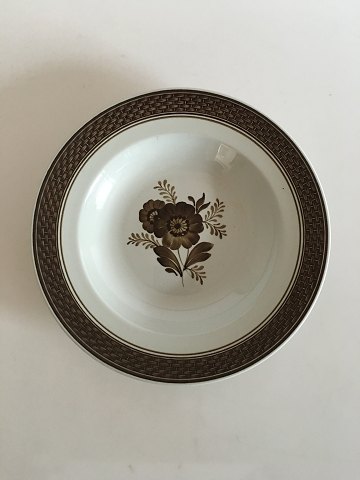 Royal Copenhagen Brown Tranquebar Deep Plate No 947