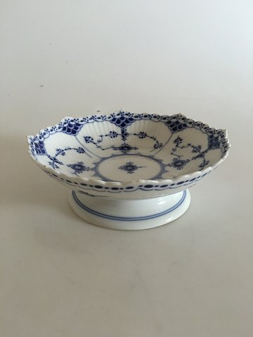 Royal Copenhagen Blue Fluted Half Laced Cake Bowl on Short Foot No 511