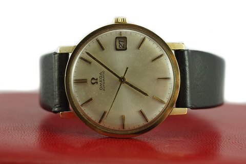 Omega, wristwatch of 14k gold, automatic