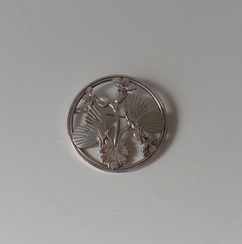 Arno Malinowski for Georg Jensen, broche med sommerfugle no. 283