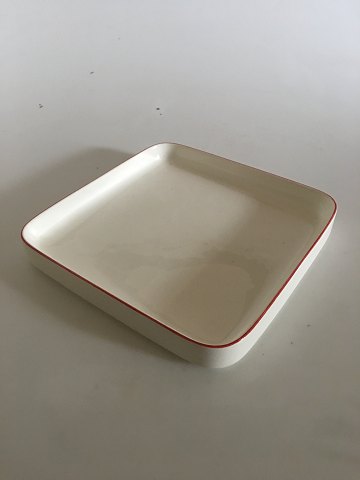 Royal Copenhagen Red Line Square Dish No. 3048