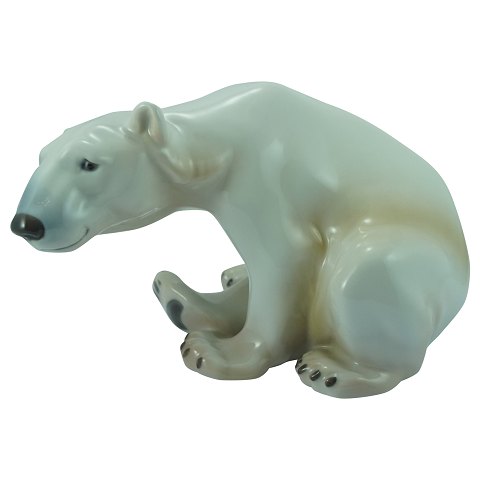 Bing & Grøndahl; Polar bear, figurine of porcelain #1629