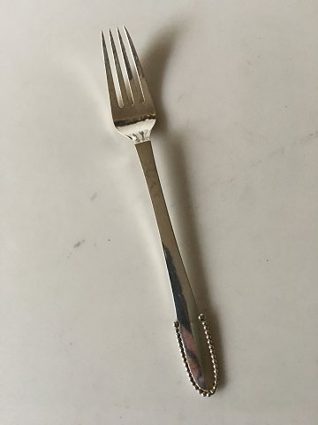 Georg Jensen Sterling Sølv Kugle Frokostgaffel No 022