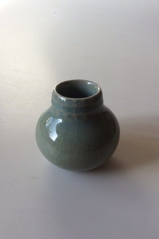 Royal Copenhagen Eva Stæhr-Nielsen Vase med grønlig glasur No 22446