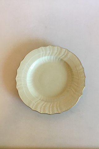 Royal Copenhagen Creme Svejfet med Guld (Stel 1235) Spisetallerken No 1621