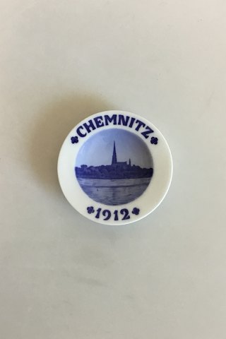 Royal Copenhagen Mindeplatte Chemnitz fra 1912