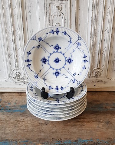 Royal Copenhagen Blue Fluted Plain small soup Plate no. 168 - 21 cm.