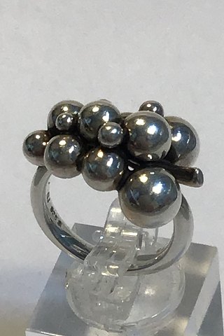 Georg Jensen Sterling Silver Ring Moonlight Grapes, Small