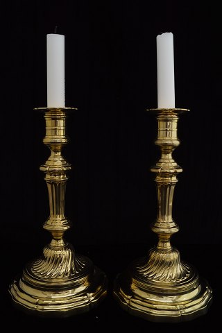 Franske bronze lysestager, start 1800-tallet