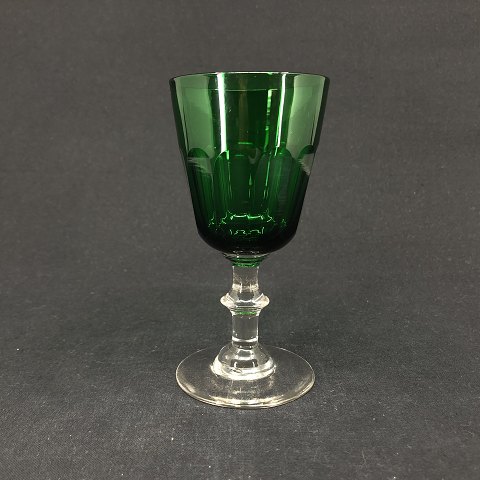 Mørkegrønt Christian d. 8 hvidvinsglas
