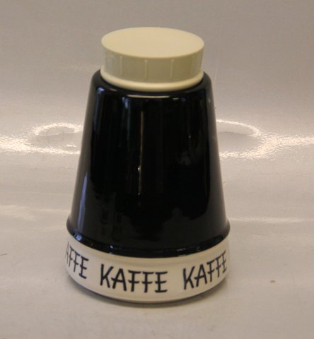 "Kaffe" 14.5 cm, Sort Krydderikrukker og køkkenkrukker fra Kronjyden Randers 

