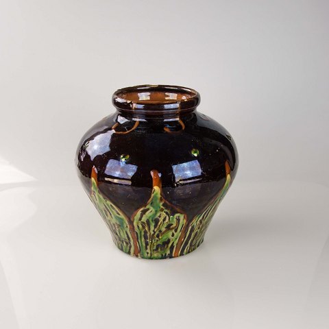 Keramik vase
med kohornsglasur
