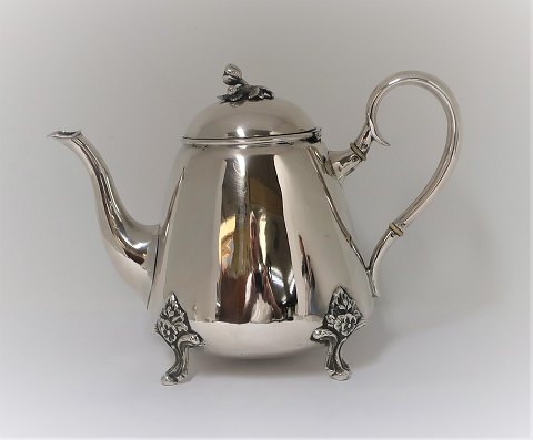 V. Christesen. Silver teapot. (830). Height 17 cm. Produced 1881.