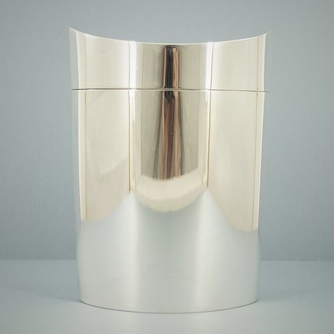 Cohr, Hans Bunde; A Danish design tobacco jar made in sterling silver