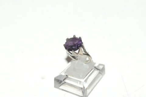 Ladies ring with smoked topate in Silver