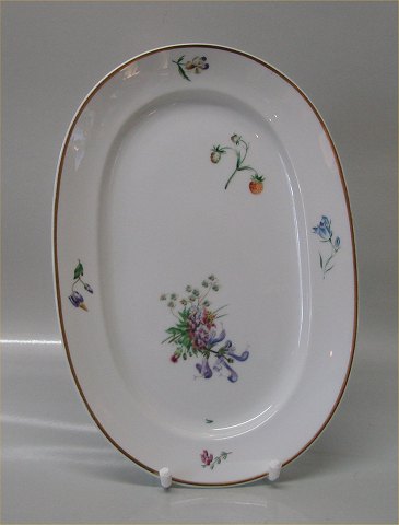 14005-1515 Ovalt fad 28 x 19,5 cm Primavera #1515  Kongelig Dansk Porcelæn