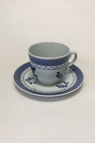 Royal Copenhagen Blue Tranquebar Large Coffee Cup and Saucer No 991