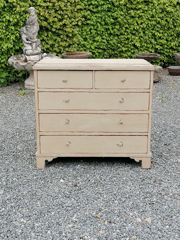 Swedish gray-painted chest of drawers