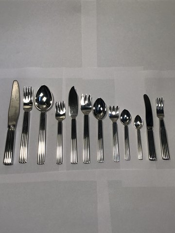 Georg Jensen Sterling Sølv Bernadotte Bestik Sæt 6 personer 72 dele