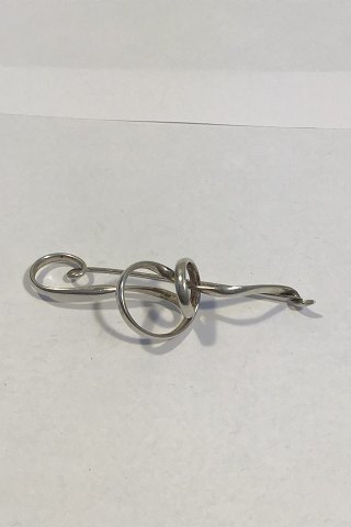 Georg Jensen Sterling Sølv Broche Forget-Me-Knot Torun No 384