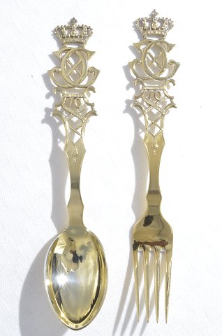 Michelsen Commemorative Spoon and fork 1940