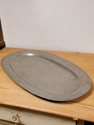 Large Danish animal back dish of tin