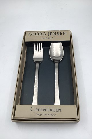 Georg Jensen Stainless Copenhagen Barnebestik (Gaffel og Ske)