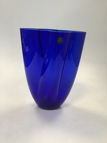 Royal Copenhagen / Holmegaard Vase i Blåt Glas