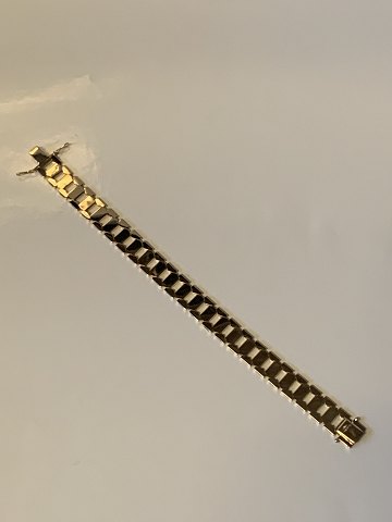 Bicelle Bracelet in 14 carat gold
Stmeplet 585
Length 18.5 cm approx
Wide 10.59 mm approx
Thickness 1.67 mm