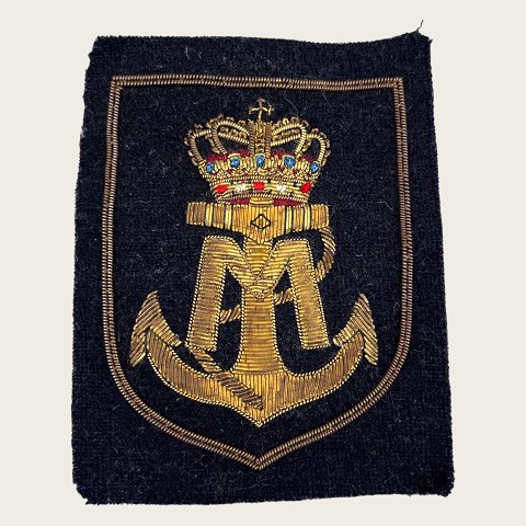 Stof emblem 
Med Kronet monogram 
Søfart
*350 Kr