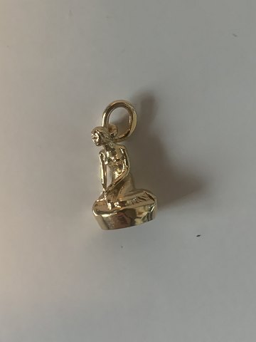 The Little Mermaid Pendant/Charms in 14 carat gold
Stamped 585
Height 13.53 mm