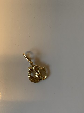 Pendant Aquarius 14 carat Gold
Stamped 585
Height 2.0 mm