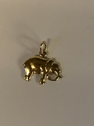 Elephant pendant in 14 carat gold
Stamped 585 BH
Height 16.36 mm