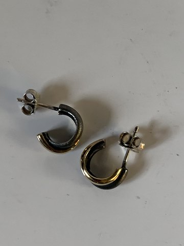 Earrings in silver
stamped 925 p
Height 1 cm