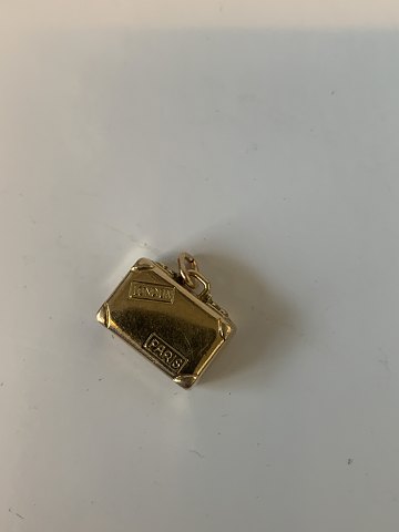Kuffert Charms/Vedhæng #14karat Guld
Stemplet 585 
Guldsmed:ukendt
Højde 10,85 mm ca