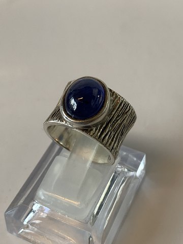 Silver ring with Sapphire 6kt