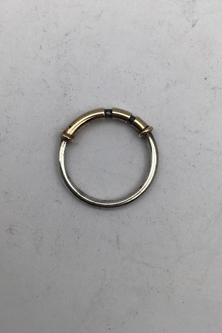 Georg Jensen / Hans Hansen Sterling Silver / Gold Ring