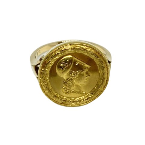 Danish doctoral ring of 14k gold