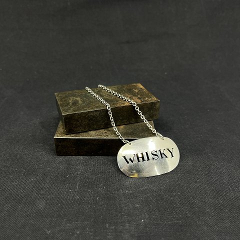 Bottle sign in silver - Whisky