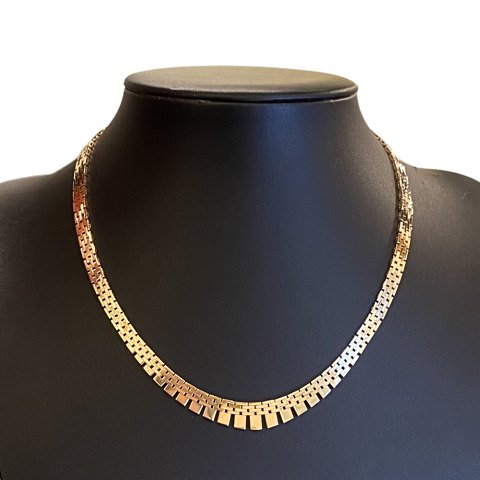 A necklace in 14k gold, l. 41,5 cm