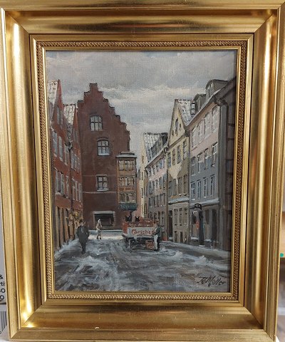K. Molter: painting from Magstræde In Copenhagen