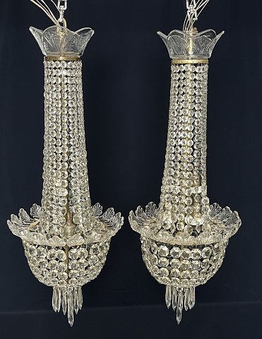 A pair of beautiful chandeliers from the 1920s