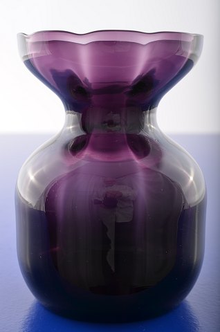 Violet Hyacintglas fra Holmegaard